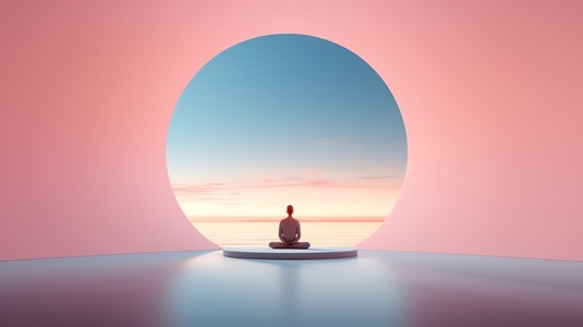 Abstract meditation enlightenmen