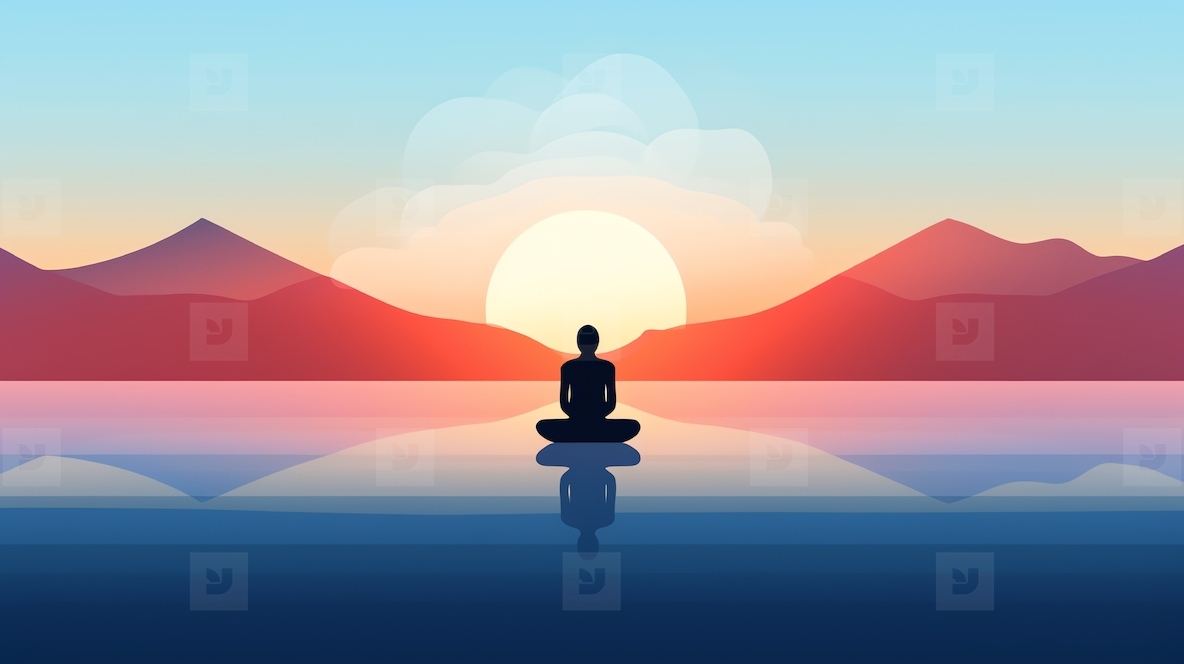 Abstract meditation enlightenmen