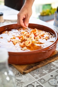 Spanish traditional food shrimp