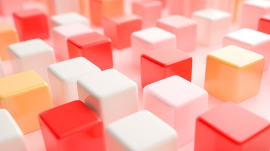 colorful isometric squares 4