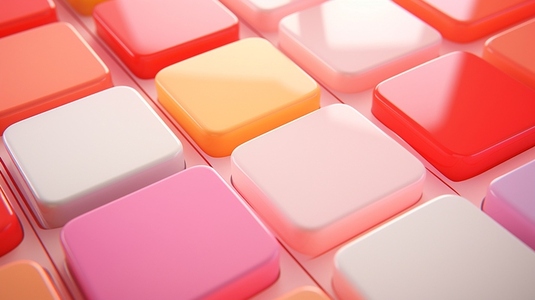 colorful isometric squares 11