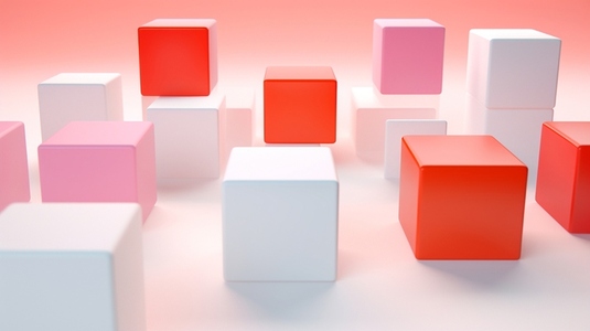 colorful isometric squares 7