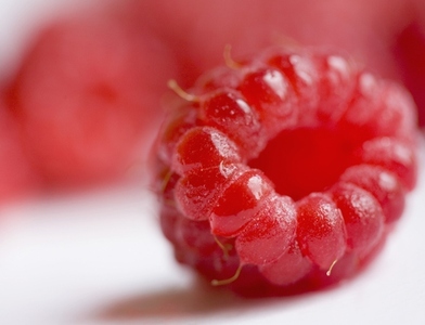 Close up of a raspberry