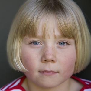 Close up of a young girl