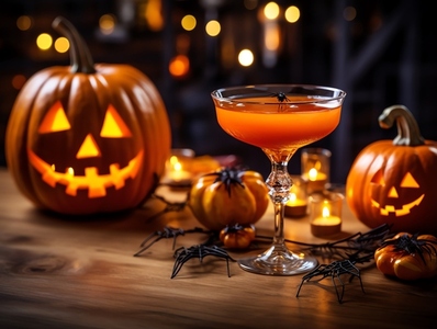 Halloween cocktail drink party