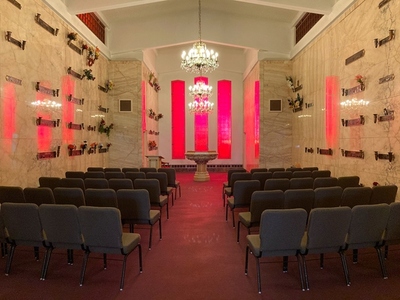 Chapel at a funeral home