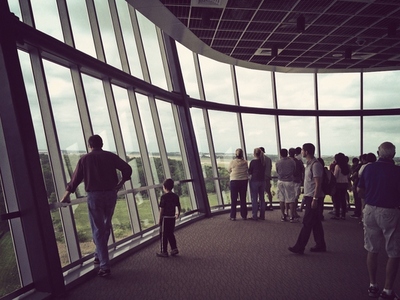 People on observation tower