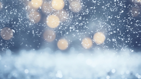 Abstract blurred snow background