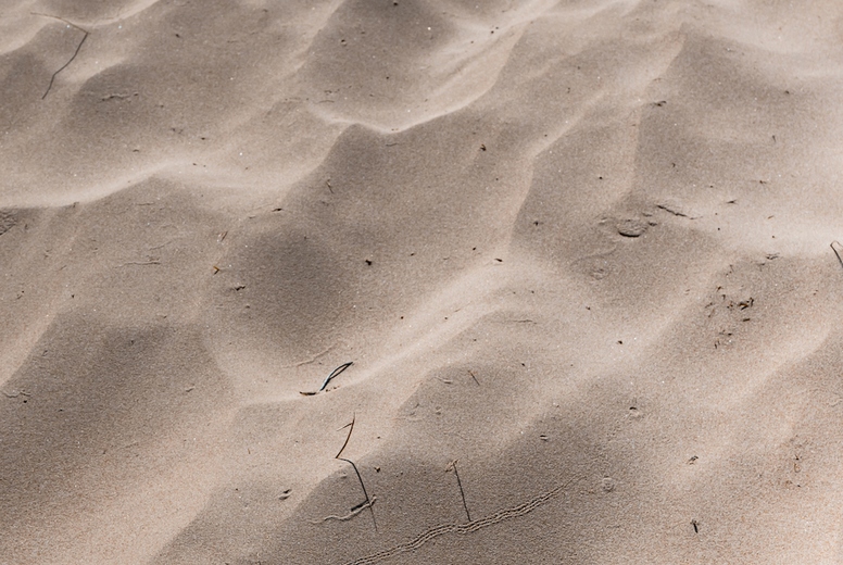 Full frame of sandy background o