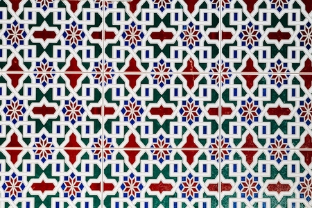 Vibrant geometric pattern in med