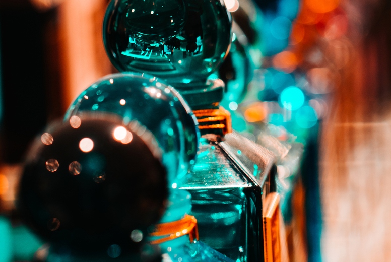 Close view of a row of niche per