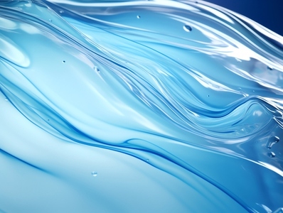Abstract of blue aqua liquid