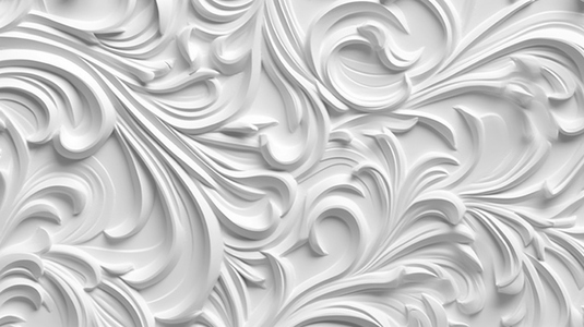 Decorative white pattern background