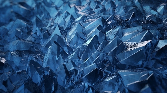 Ice shapes in an abstract textured background