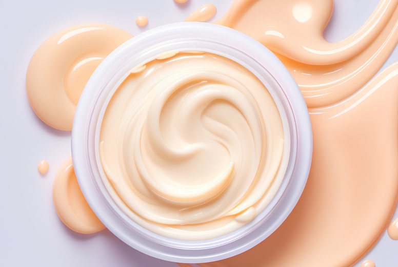 Cosmetic care cream for face or