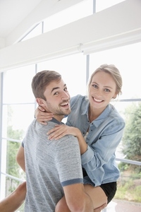 Young Couple Having Fun at Home