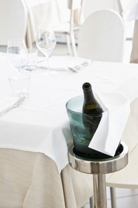 Place Setting with Wine Bottle and Ice Bucket