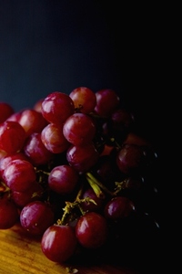 Close up of Red Wine Grapes