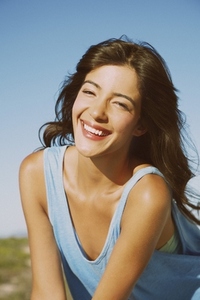 Smiling Young Woman Outdoors