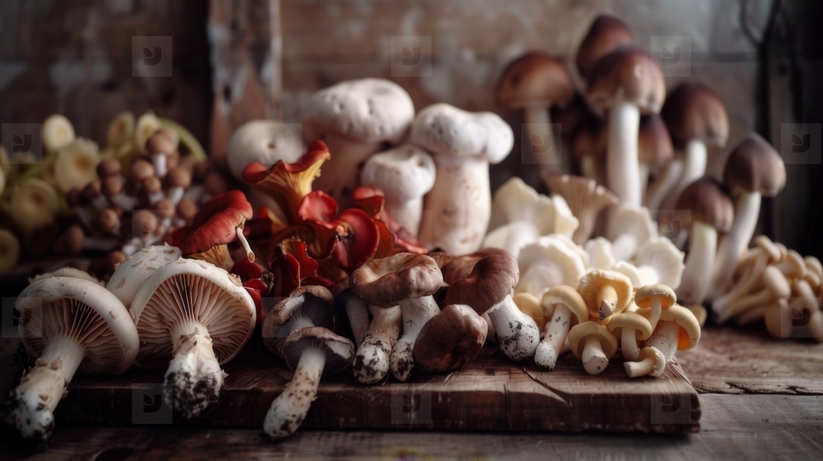 Various mushrooms