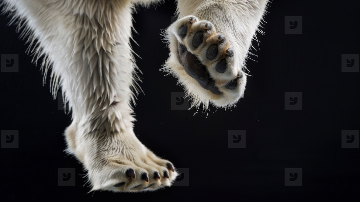 Polar bear paws