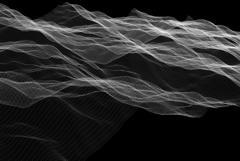 Wireframe Waves 01