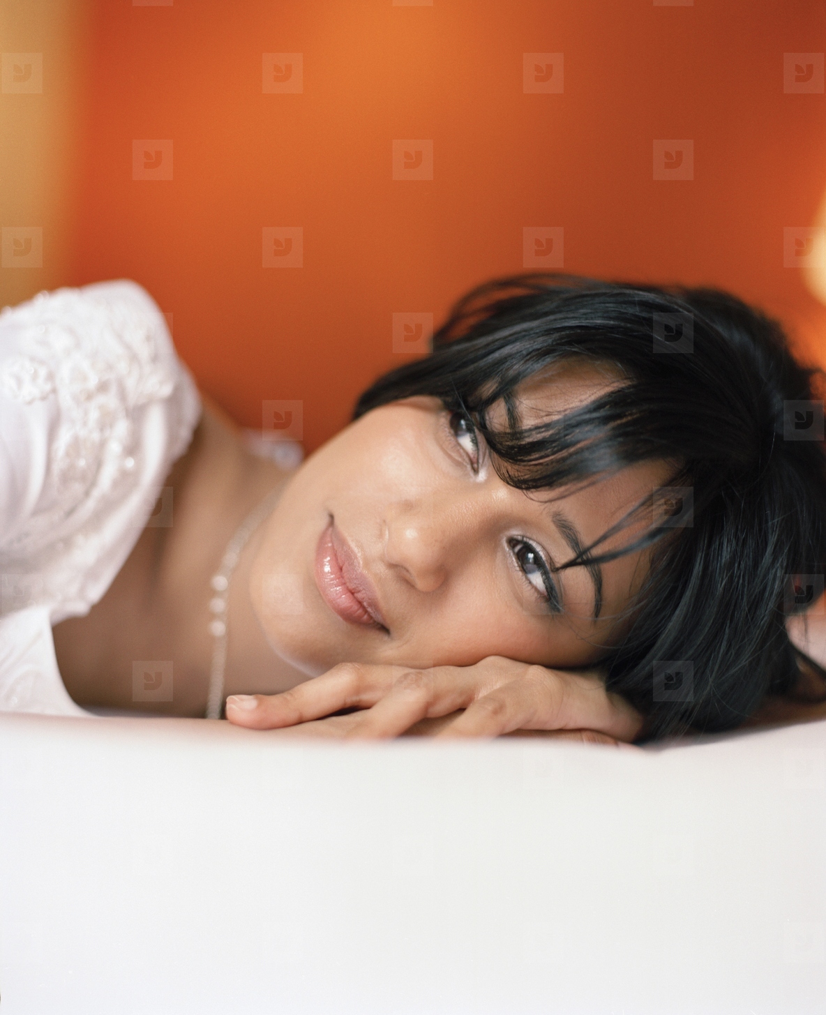 Portrait of a young bride