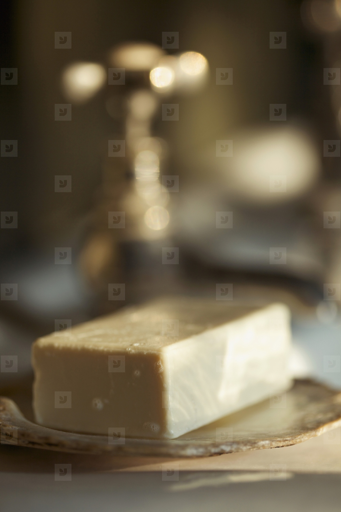 Close up of a bar of soap