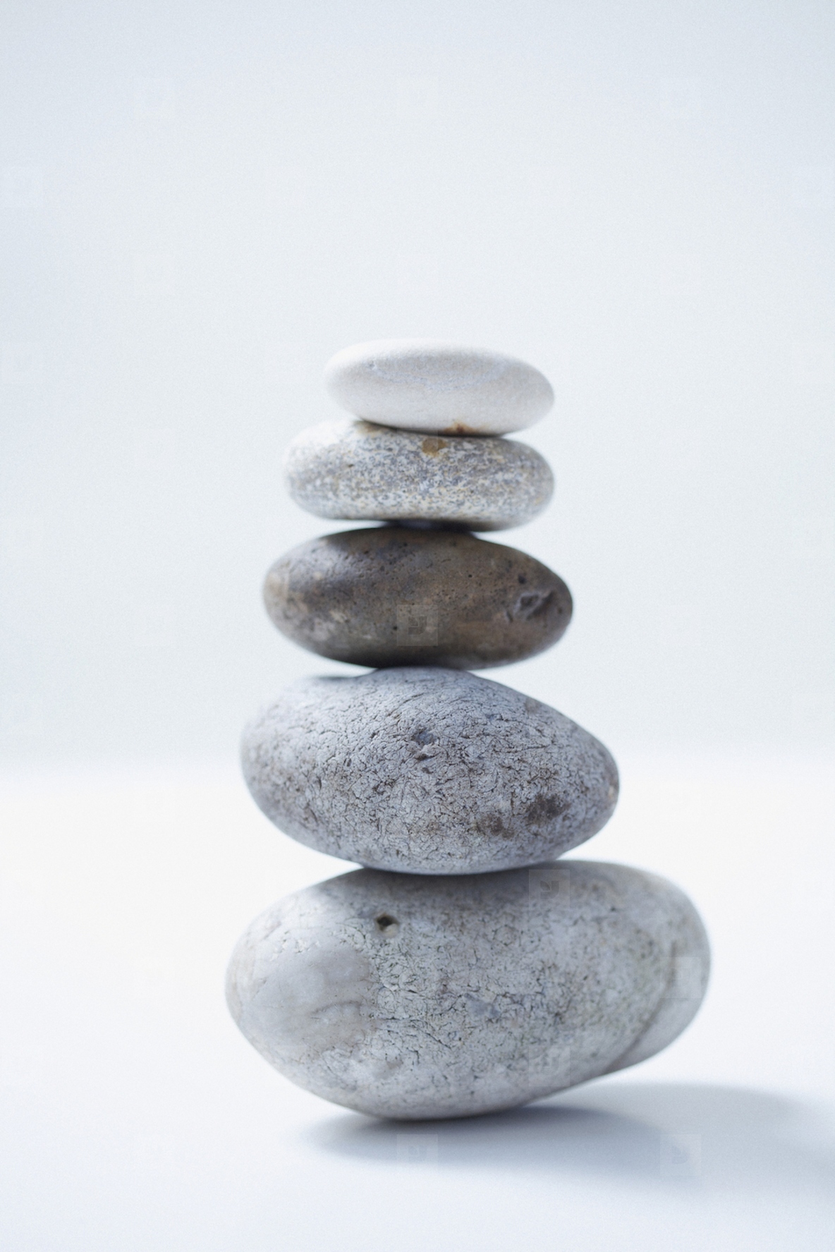 Stack of Various Size Pebbles