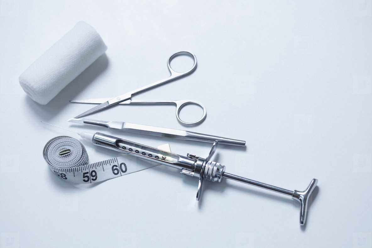 Medical Supplies on white background