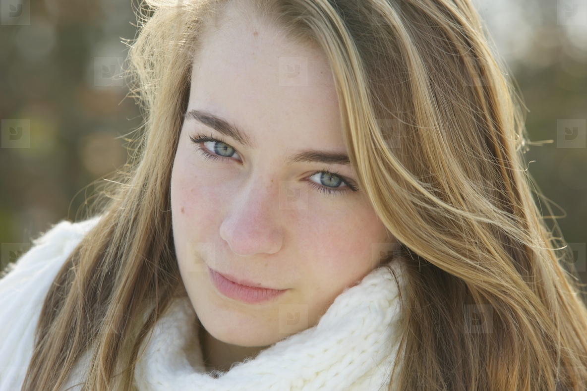 Close up Portrait of Teenage Girl