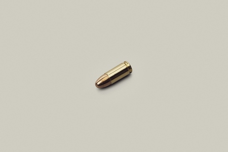 Studio shot 9x19mm bullet
