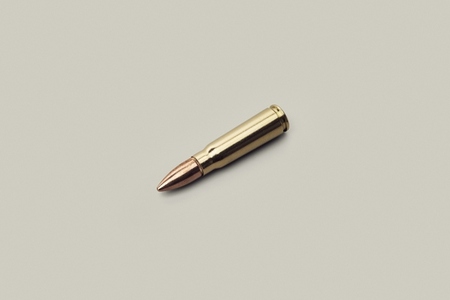 Studio shot 39mm bullet used with AK47
