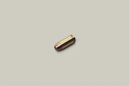 Studio shot 40 bullet cartridge