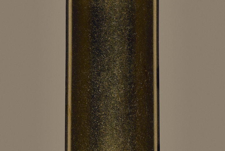 Close up studio shot 50 bullet cartridge