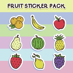 Fruit Vector Sticker Pack