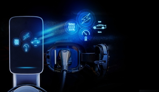 Power cable pump plug in charging power to electric vehicle EV c Power cable pump plug in charging power to electric vehicle EV c