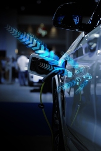 Power cable pump plug in charging power to electric vehicle EV c Power cable pump plug in charging power to electric vehicle EV c