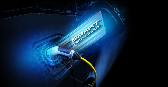 Power cable pump plug in charging power to electric vehicle EV c