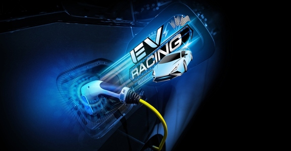 Power cable pump plug in charging power to electric vehicle EV c Power cable pump plug in charging power to electric vehicle EV c