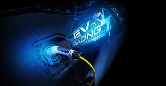 Power cable pump plug in charging power to electric vehicle EV c Power cable pump plug in charging power to electric vehicle EV c