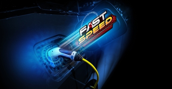 Power cable pump plug in charging power to electric vehicle EV c Power cable pump plug in charging power to electric vehicle EV c