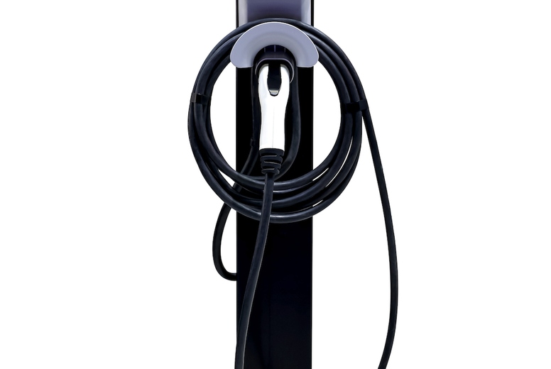 Power cable pump plug in charging power to electric vehicle EV c