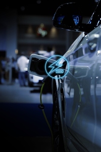 Power cable pump plug in charging power to electric vehicle EV c