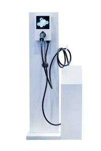 Power cable pump plug in charging power to electric vehicle EV c