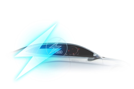 Power cable pump plug in charging power to electric vehicle EV c