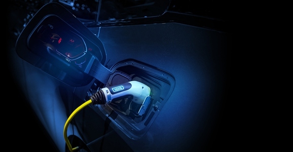 Power cable pump plug in charging power to electric vehicle EV c Power cable pump plug in charging power to electric vehicle EV c