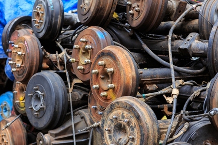 Used engines car from Japan are being disassembled for sale as s