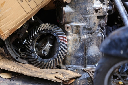 Used engines car from Japan are being disassembled for sale as s