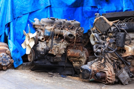 Used engines car from Japan are being disassembled for sale as s